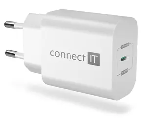 Connect IT CWC-2070 Voyager2 biela / Nabíjací adaptér / USB-C / 25W