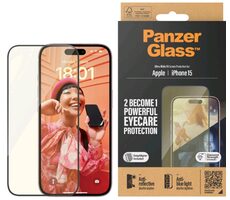 PanzerGlass UWF EyeCare Tvrdené sklo pre Apple iPhone 15