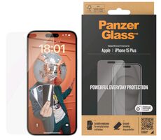 PanzerGlass Classic Fit Ochranné sklo pre Apple iPhone 15 PLUS / Inštalačný set 