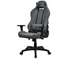 Arozzi Torretta Soft Fabric popolavo šedá / Herné stoličky / látkové čalúnenie / nastaviteľná výška a uhol / otočná o 360°