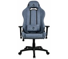 Arozzi Torretta Soft Fabric modrá / Herné stoličky / látkové čalúnenie / nastaviteľná výška a uhol / otočná o 360°