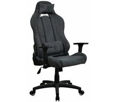 Arozzi Torretta Soft Fabric tmavo šedá / Herná stolička / látkové čalúnenie / nastaviteľná výška a uhol / otočná o 360°