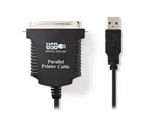 Rozbalené - Nedis CCGP60880BK20 Kábel USB-A (M) - Centronics 36-pin (M) 2m čierna / rozbalené