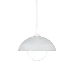 Luxera Albert závesné svietidlo E27 biela / 60W / 35cm / IP20