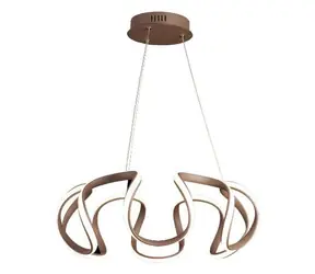 Luxera PASSO závesné LED svietidlo hnedá / 1x38W / 2520lm / 3000K