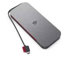 Lenovo Go Wireless Mobile Power Bank 10000 mAh sivá / 27W / 1x USB-C(F) / 1x USB-C(M) / Qi@15W / PD3.0