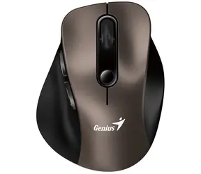 Genius Ergo 9000S titánová / Bezdrôtová myš / 2400 DPI / 2.4 GHz USB-A dongle / Bluetooth / 1x AAA