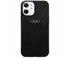 Audi Carbon Fiber Zadný Kryt pre Apple iPhone 11/XR čierna 