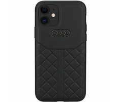 Audi Genuine Leather Zadný Kryt pre Apple iPhone 11/XR čierna