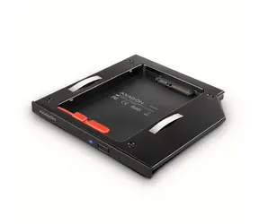Axagon RSS-CD09 rámček pre 2.5" SSD/HDD do DVD slotu, 9.5 mm, LED, hliník