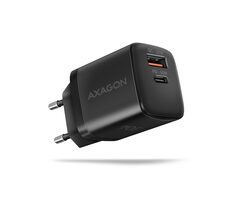Axagon ACU-PQ30 čierna / Nabíjačka / 1x USB-A + 1x USB-C / 30W