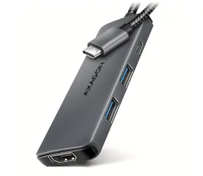 Axagon HMC-5H8K, USB 5Gbps húb, 2x USB-A, USB-C, HDMI 8k/30Hz, PD 100W, kábel USB-C 15cm