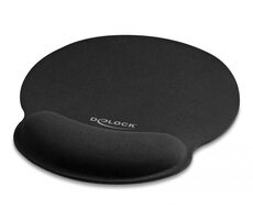 DeLock Ergonomická podložka pod myš 252 x 227 mm čierna