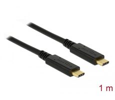 DeLock Kábel USB 3.1 C (M) - USB 3.1 C (M) 1.0m čierna