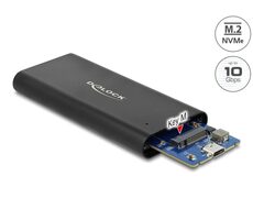 DeLock Externé puzdro pre SSD M.2 NVME - USB-C (F) čierna