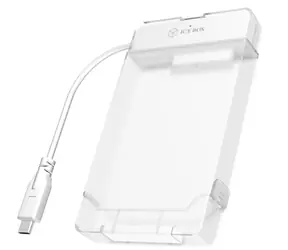 Ice Box IB-AC703-C biela / Externé puzdro pre 2.5" SSD / USB 3.2 Gen 1