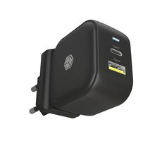 Icy Box IB-PS106-PD čierna / Nabíjačka / 38W / 1x USB-A / 1x USB-C 