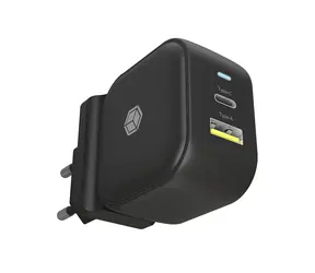 Icy Box IB-PS106-PD čierna / Nabíjačka / 38W / 1x USB-A / 1x USB-C 
