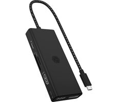 Icy Box IB-DK4011-CPD čierna / Dokovacia stanica / USB-A / USB-C / HDMI / DP / SD