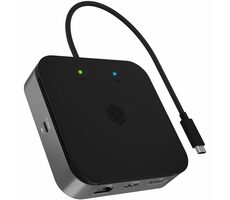 Icy Box IB-DK408-C41 čierna / Dokovacia stanica / USB-A / USB-C / HDMI / DP / GLAN / AUX