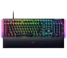 Razer BlackWidow V4 Yellow Switch US čierna / Herná klávesnica / mechanická / Razer yellow / RGB / USB / US Layout