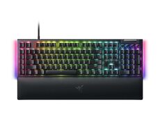 Razer BlackWidow V4 Green Switch US čierna / Herná klávesnica / mechanická / Razer green / RGB / USB / US Layout