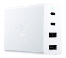 Razer USB-C 130W GaN Charger biela / Rýchlonabíjačka / 130W / 2x USB-C / 2x USB-A 