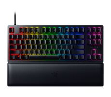 Razer Huntsman V2 TKL - Razer purple čierna / Herná klávesnica / mechanická / Razer purple / RGB / USB / DE Layout