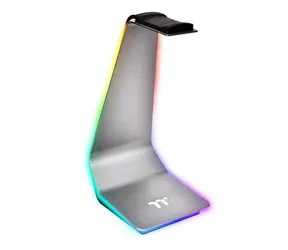 Thermaltake Agent HS1 RGB sivá / Stojan na slúchadlá / 2x USB-A / 3.5mm jack / RGB