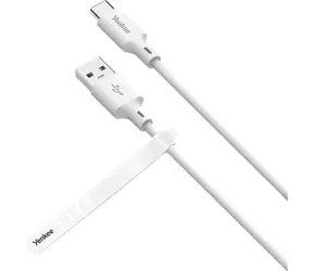 YENKEE YCU 315 WH SILIC Kábel USB-A (M) - USB-C (M) 1.5m biela