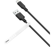 YENKEE YCU 615 BK SILIC Kábel USB-A (M) - Lightning (M) 1.5m čierna / 12W