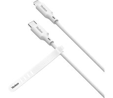 YENKEE YCU 635 WH SILIC Kábel USB-C (M) - Lightning (M) 1.5m biela / 27W / 480Mbps 