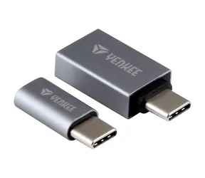 YENKEE YTC 021 Sada redukcií USB-C (M) - USB-A 3.0 (F) + USB-C (M) - Micro-USB (F) 