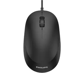Philips SPK7207 čierna / Drôtová myš / optická / 1600 DPI / 3 tlačidlá / USB 