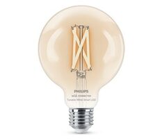 Philips SMART filament G95 E27 7W / múdra LED žiarovka / 806 lm / 2700 - 6500 k / stmievateľná