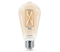 Philips SMART filament ST64 E27 7W / múdra LED žiarovka / 806 lm / 2700 - 6500 k / stmievateľná