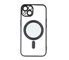 CPA Mag Color Chrome Silikónové TPU puzdro pre Apple iPhone 15 čierna