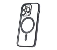 CPA Mag Color Chrome Silikónové TPU puzdro pre Apple iPhone 15 Pro čierna