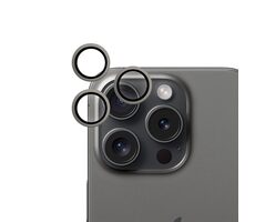 Epico ochranné sklo zadného fotoaparátu pre Apple iPhone 15 Pro/15 Pro Max vesmírne čierna