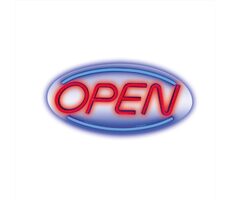 Forever Dekoratívne plexi LED Neon Open modro-červená