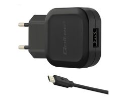 Qoltec 50195 nabíjačka 12W | 5V | 2.4A | 1xUSB + Micro USB kábel