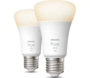Philips Hue White E27 9.5W 2 ks / múdra LED žiarovka / 1055 lm / 2700 k / stmievateľná