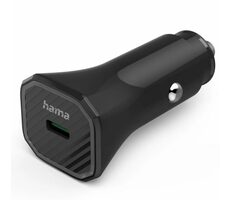 HAMA 187279 Nabíjačka do vozidla USB-C čierna / 25W / PD / QC