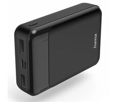 HAMA 187285 Eco Power 10 čierna / Powerbanka / 10000 mAh / 2x USB-A / 2A