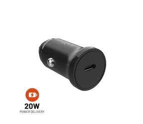 FIXED Autonabíjačka s USB-C výstupom PD 3.0 20W čierna