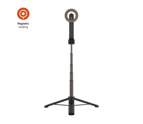 FIXED MagSnap Selfie stick s tripodom s podporou MagSafe čierna / Bezdrôtová spúšť / Dĺžka až 72 cm