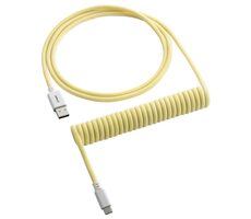 CableMod Classic Coiled Keyboard Cable USB-C - USB-A 1.5m Lemon Ice / Kábel pre klávesnicu
