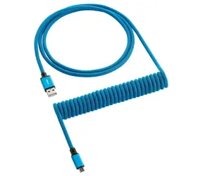 CableMod Classic Coiled Keyboard Cable Micro-USB - USB-A 1.5m Spectrum Blue / Kábel pre klávesnicu