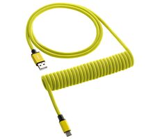 CableMod Classic Coiled Keyboard Cable USB-C - USB-A 1.5m Dominator Yellow / Kábel pre klávesnicu