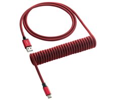 CableMod Classic Coiled Keyboard Cable USB-C - USB-A 1.5m Republic Red / Kábel pre klávesnicu